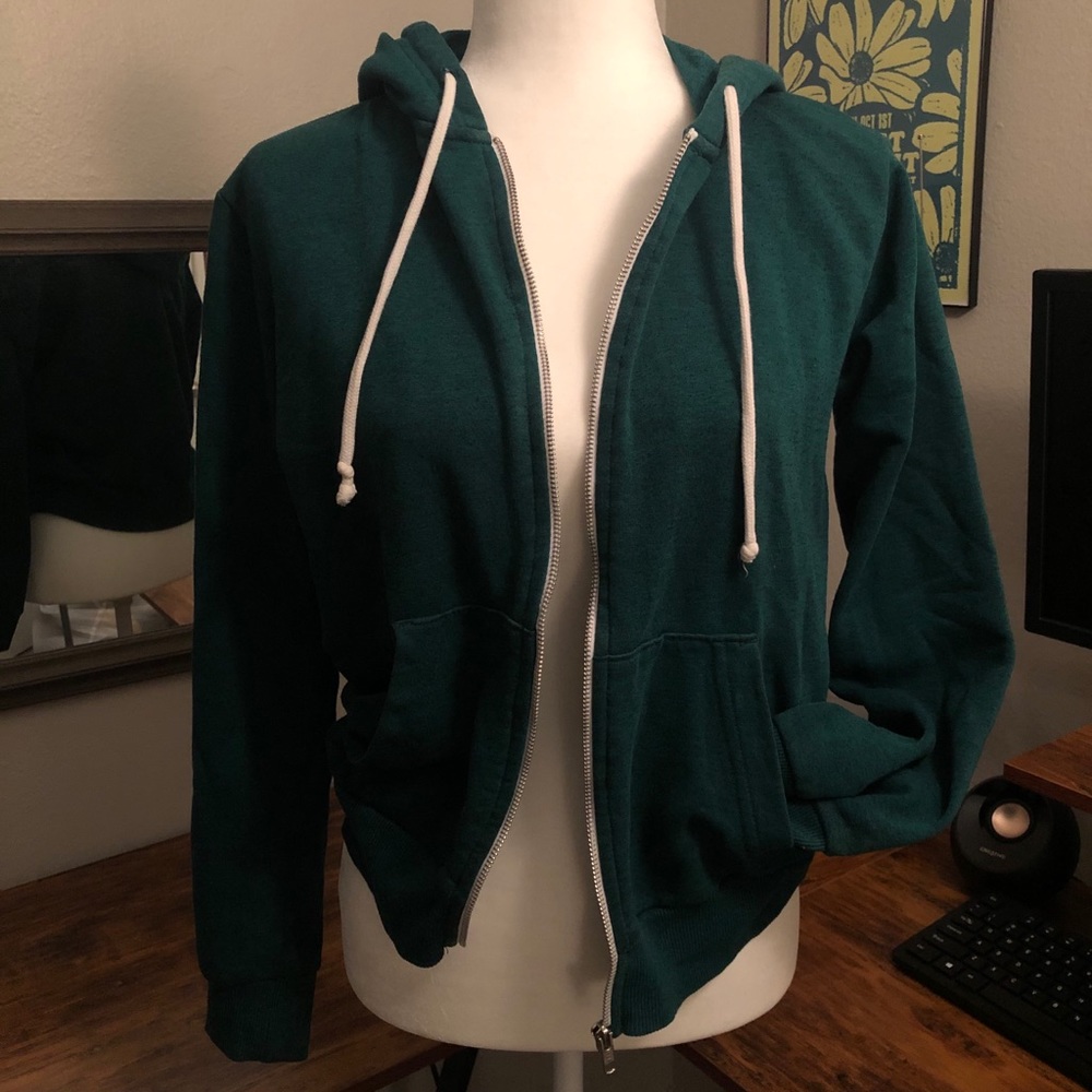 ❗️24HR Sale❗️ Dark Teal Zip-up Hoodie